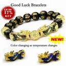 Feng Shui Black Obsidian Beads Pi Xiu Wealth Bracelet Luck Good Jewellery Z5O5