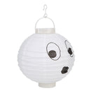 20cm Round Paper Lantern Halloween Expression Hanging Ball Light for Home Decor