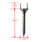 50pcs Double-headed Solid Wood Baseboard Seamless Nails + Wrench (35+7.5mm)