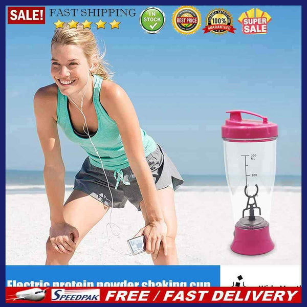 350ml Water Bottle Mixer ABS Gym Shaker One-button Switch Drinkware for Fitness