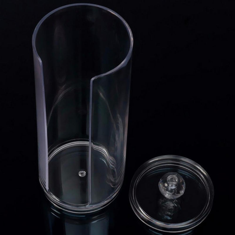 Round Container Storage Case Make-up Cotton Pad Container Box  Newly