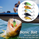 5pcs 4.5cm 4g Bionic Crank Baits Jig Hooks Artificial Fishing Lures Kit Newly