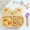 Baby Dining Plate Anti-fall Toddler Tableware Set Children Feeding Bowl Spoon