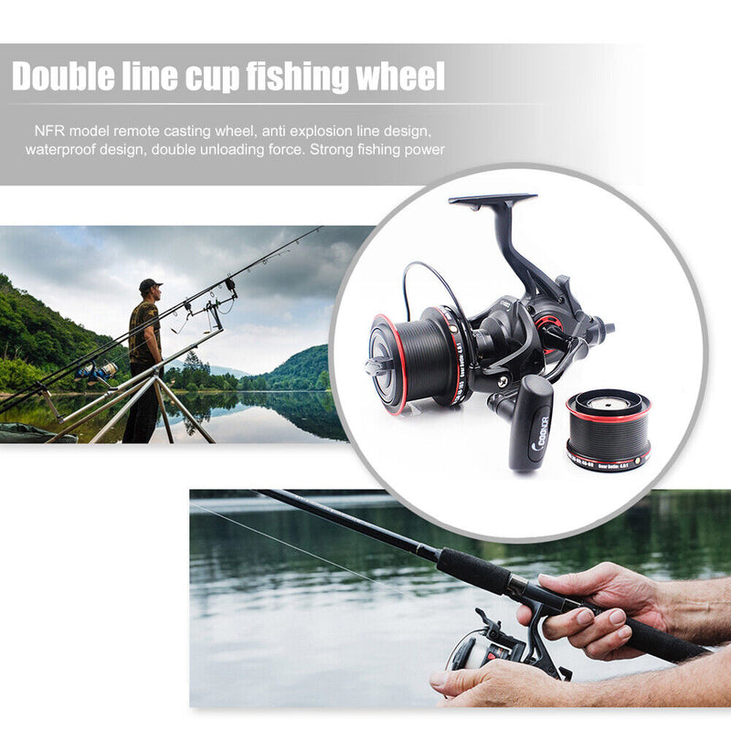 Metal Spool Fishing Reel High Speed 12+1BB Casting Saltwater Carp Fishing Wheel