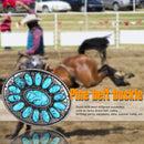 Alloy Turquoise Stone Belt Buckle Jeans Western Cowboy Style Gift for Men Women