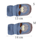 Kids Socks Cartoon Rubber Soles Warm Terry Toddler Socks Thicken Slippers