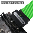 ATX 24-Pin Female to 24 Pin Male 90 Degree Adapter for Desktop Power Cable