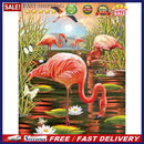 5D Diamond Painting Kit Sunset Flamingo Full Round Drill DIY Wall Crafts Mo