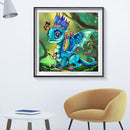 5D DIY Diamond Painting Cartoon Dragon Full Round Drill Mosaic Picture Decor Kit