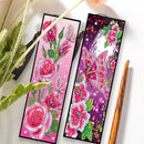 2pcs DIY Diamond Painting Leather Bookmark Butterfly Tassel Crafts (FQY033)