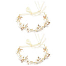 Floral Hair Accessories Flower Hairband Crown Headband Crystal Daisy Headwear