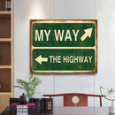 DIY Hand Painted Paint By Numbers Oil Canvas Picture Warning Sign Kit Ornaments
