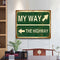 DIY Hand Painted Paint By Numbers Oil Canvas Picture Warning Sign Kit Ornaments
