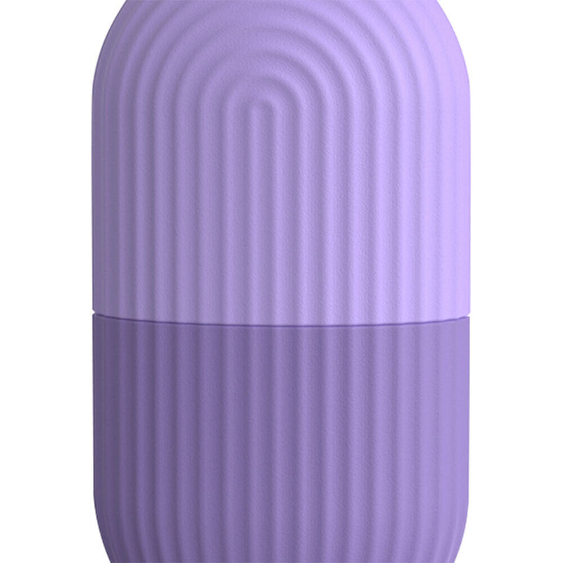 Skin Care Beauty Tool Silicone Ice Cube Tray Massager Face Roller (Purple) Newly