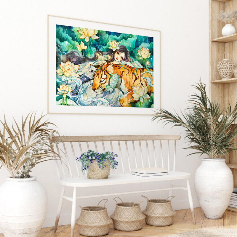 Oil Paint By Numbers Wall Art Posters Picture Craft Kit Gift Home Room Decor