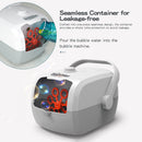 Bubble Gun Toys Charging Cartoon Suitcase Toys for Summer Parties (Ash) Newly