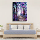 Painting By Numbers Kit DIY Purple Grove Hand Painted Canvas Oil Art Pictur