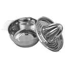 Stainless Steel Manual Orange Juicer Lemon Fruit Juice Squeeze Filter Bowl