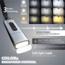 Neck Reading Light - 3 Colors 8 LED Book Light for Reading in Bed Running Newly