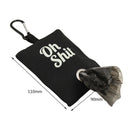 Pets Garbage Poop Bag Dispenser Dog Poop Waste Bag Holder Organizer (Black)