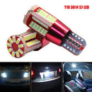 Bulbs 12V 3014 57SMD Dome Map License Plate Light T10 W5W Car LED Reading Bulbs