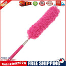Adjustable Stretch Microfiber Duster Static Suction Dusting Brush (Rose Red