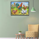 5D Diamond Painting Kit DIY Chicken Coop Full Round Drill Mosaic Pictures