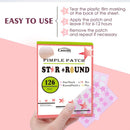 Stars Round Face Hydrocolloid Pimple Patches 126Pcs#