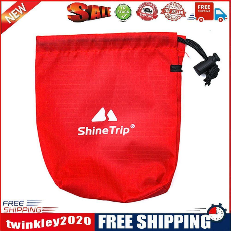 Outdoor Hiking Kits Storage Bag Camping Nail Wind Rope Buckle Pouch (Red)