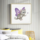 5D DIY Part Special Shaped Drill Diamond Painting Cat Art Decor (YX292) Newly