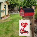 Love Car Door Decoration Flag for Home Linen Flag Wall Plaque Hanging Ornam