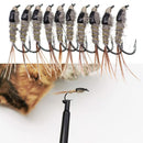 Rabbit Hair Barbed Hook Nymphs Fly Hook Fly Lure Bug Worm Flies Fishing Bait