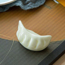 Spoon Rest Rack Chopstick Rest Dumpling Shape Japanese style Solid Ceramic