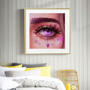 5D DIY Diamond Painting Kits Bright Eye Makeup Full Round Drill Wall Decor Ar