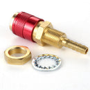 6mm Water Cooled Gas Adapter M6 Welding Torch Quick Hose Connector (Red) Newly