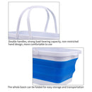 Collapsible Bucket Portable Water Wash Basin for Camping Hiking (Blue) Newly