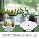 Movable Flower Pot Tray Plastic Universal Bonsai Base with Wheel Home Garden,