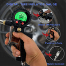 Digital Tire Inflator with Pressure Gauge Air Tester Check 200PSI with Air Chuck