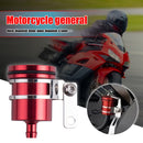 Universal Motorcycle Brake Fluid Reservoir Clutch Tank Oil Fluid Cup (Red) Newly