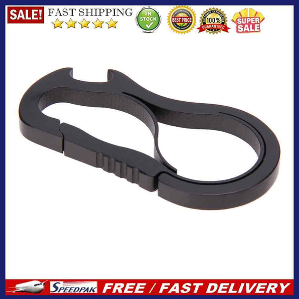 Metal Fast Buckle Outdoor Keychain EDC Equipment Titanium Alloy Carabiner