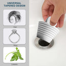 Bathtub Drain Stopper Bath Plug Silicone Bathroom Tub Sink Drain (White) Newly