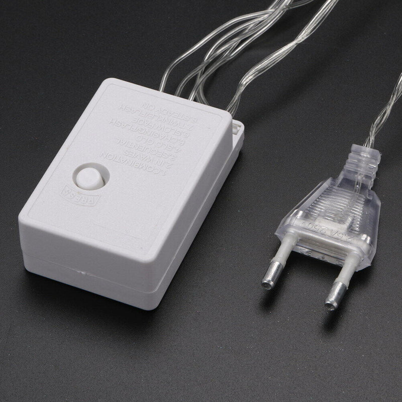 10m 8 Modes 100 LED Light Chain Warm White Light Strings Waterproof String L