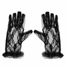 Black Women Sun Protection Driving Gloves Gloves Lace Gloves Bride Mittens