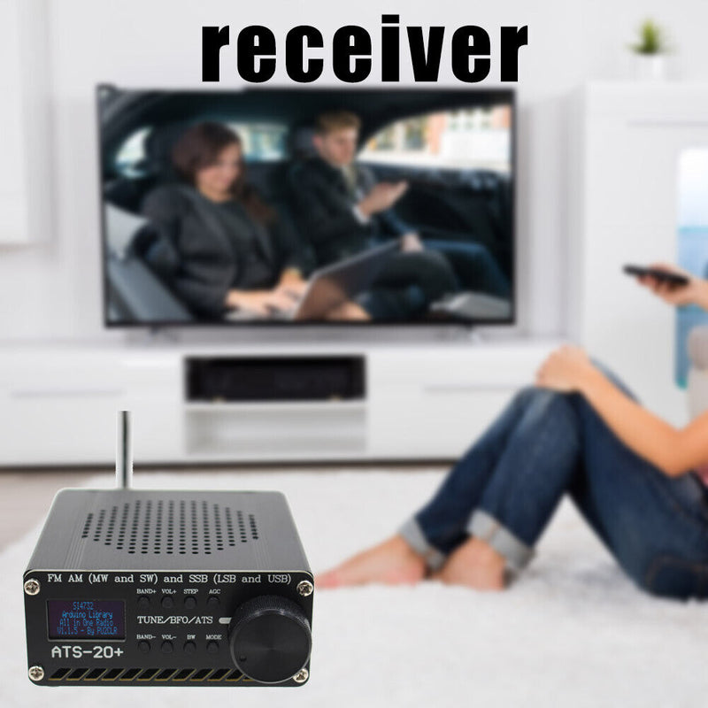 SI4732 Full Band Radio ATS-20+ Receiver FM AM (MW SW) SSB (LSB USB) + Antenna