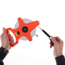 100m Open Reel Retractable Fiberglass Tape Measure Metric Measuring Ruler Newly