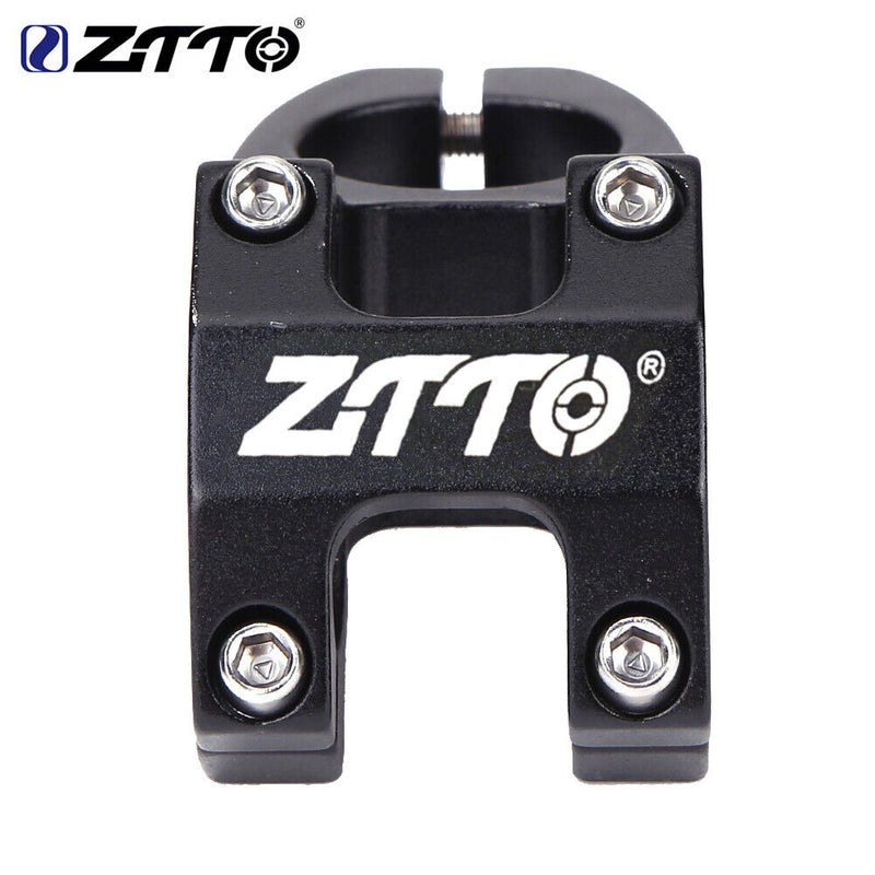 ZTTO Cycling Stem Bicycle Aluminium 31.8mm MTB Bike Handlebar Stem (Black) Newly