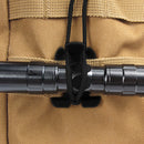 10pcs/Lot Molle Backpack Carabiner EDC Elastic Rope Webbing Buckle (Black) Newly