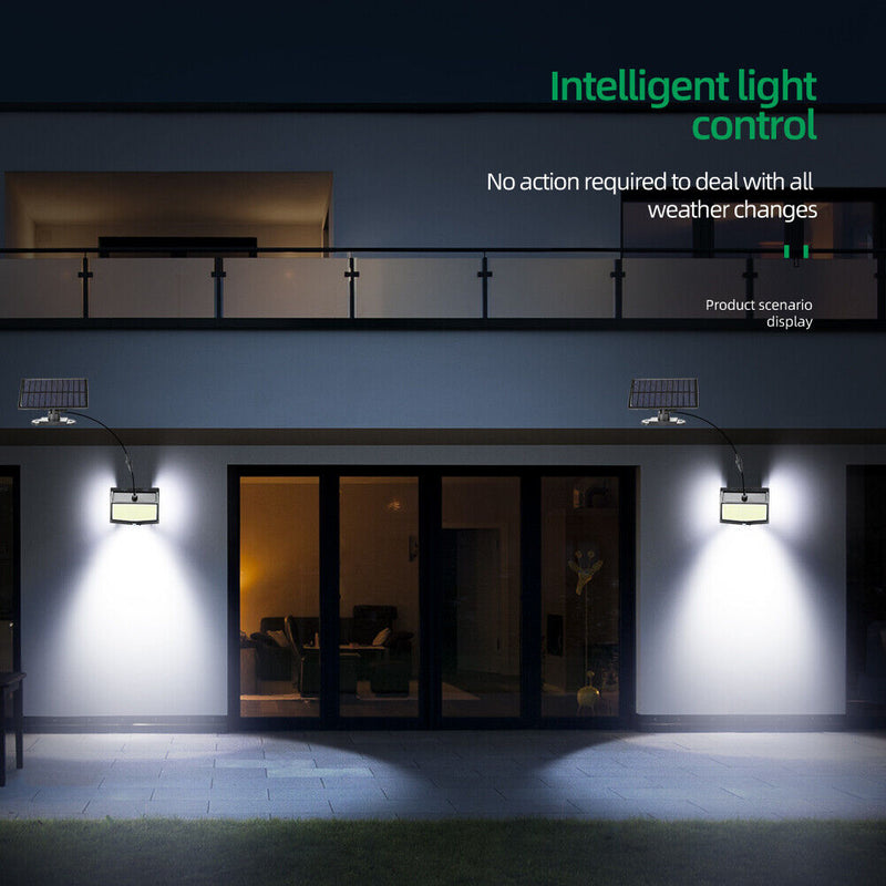 Solar Motion Sensor Illuminated 468LED Solar Light Outdoor Lighting for Garagenga