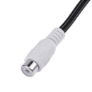 Black Audio Video Cable 25cm 3RCA Male Female 6RCA Female Audio Video-Ka