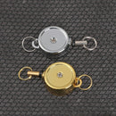 Stationery Metal Anti-Lost Clip Retractable Badge Holder Key Ring Lanyards